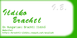 ildiko brachtl business card